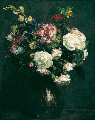 Vaso di fiori da Ignace Henri Jean Fantin Latour